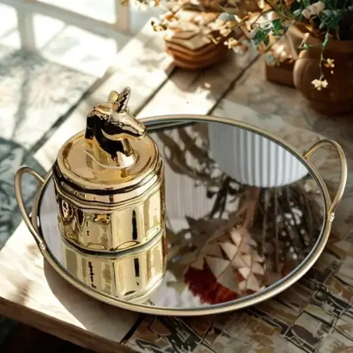 LuxeGlow Mirror Tray