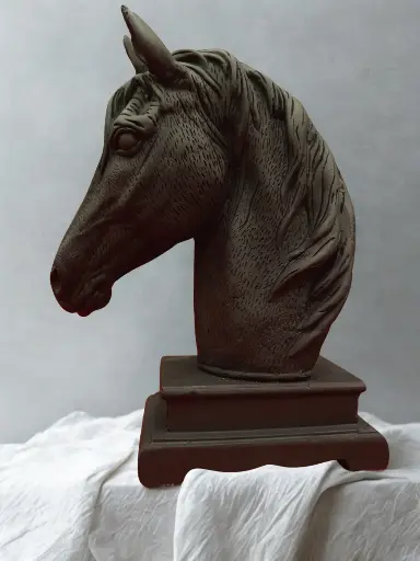 Midnight Majesty Horse Bust